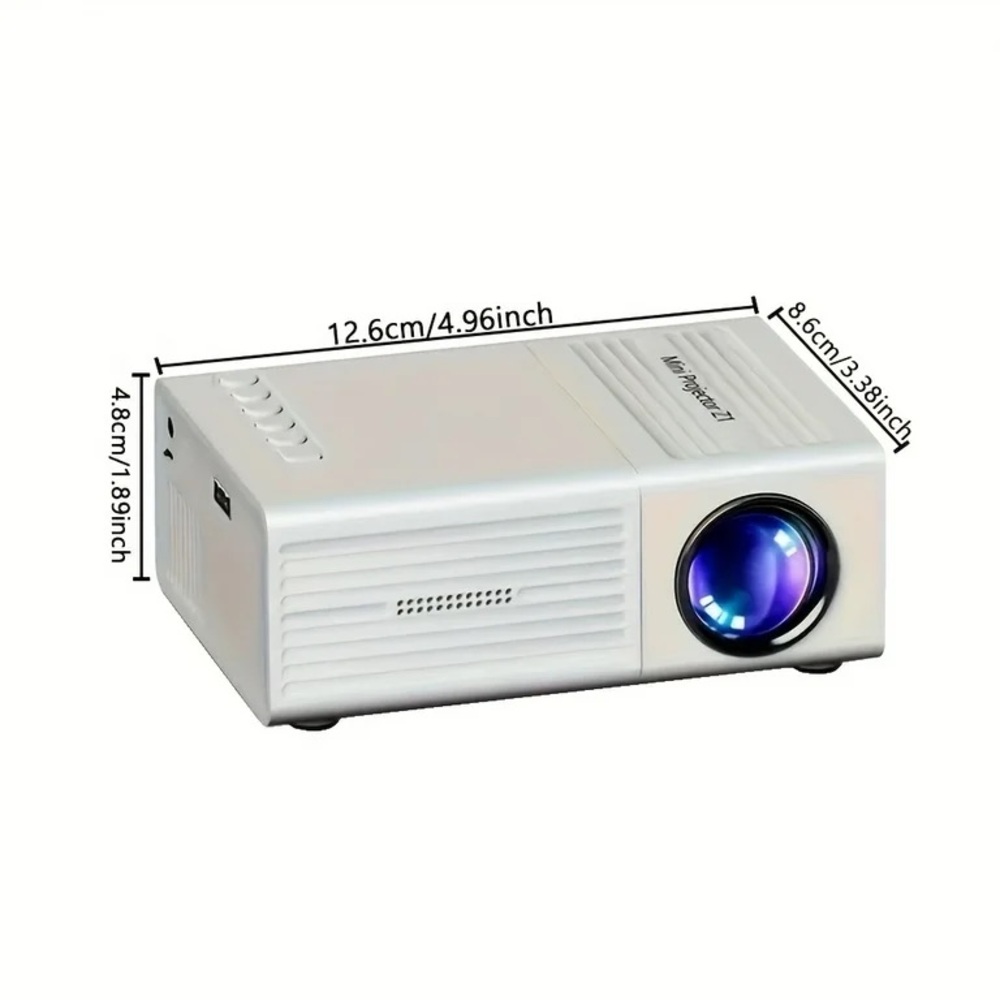 White Mini Led Projector Z1 - Picture 3 of 16